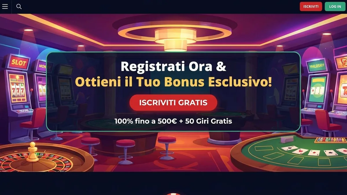 Registrazione con bonus